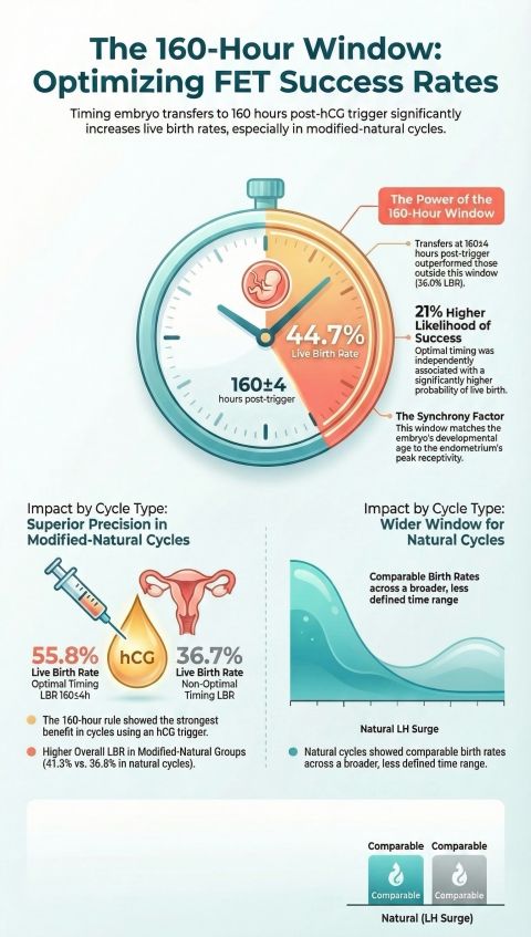 Does the exact timing of embryo transfer matter in natural FET cycles?
